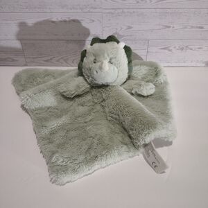 Kellytoy Triceratops baby security blanket lovey plush rattle toy